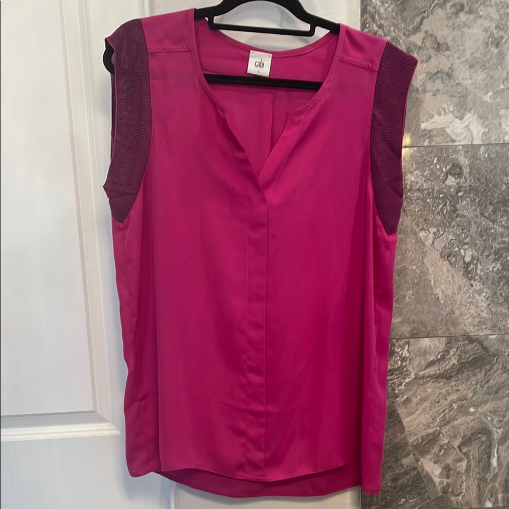Chic Pink Sleeveless Top